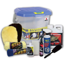 CUSTOM LIVE Easy to Use 10 pcs Box Car Cleaning kit Detailing Product Kits Car Care Bucket Washing Set Tool Box
